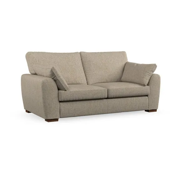 3-Seater Sofa with Pebble Arms - Honey, Weave