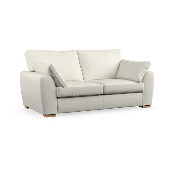 3-Seater Sofa with Pebble Arms - Ivory