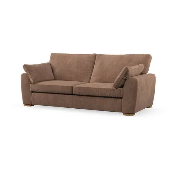 3-Seater Sofa with Pillow Arms - Clay, Chenille