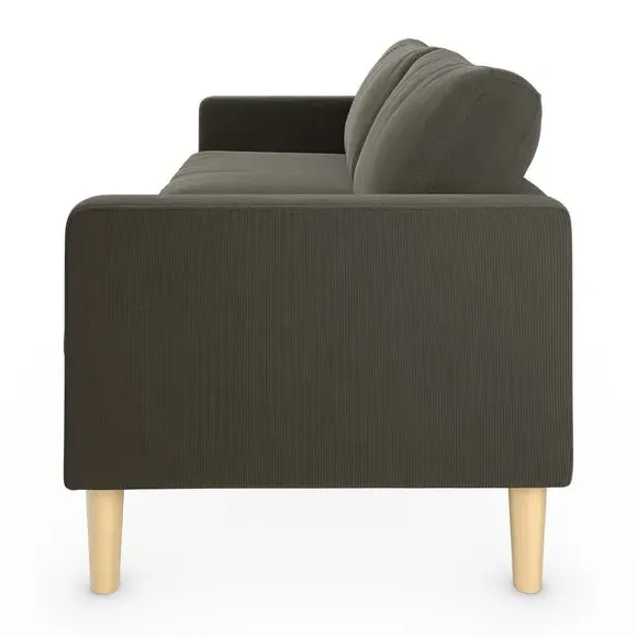 3-Seater Sofa with Removable Covers - Charcoal