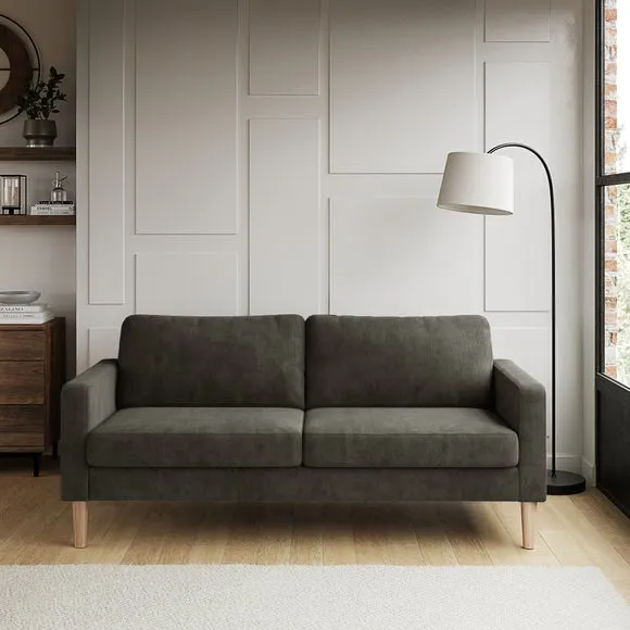 3-Seater Sofa with Removable Covers - Charcoal image