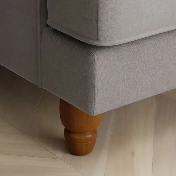 3-Seater Sofa with Removable Covers - Grey