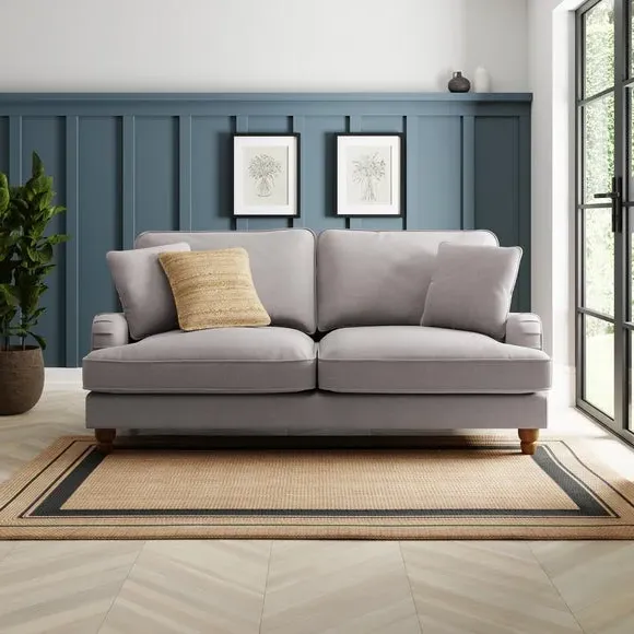 3-Seater Sofa with Removable Covers - Grey image