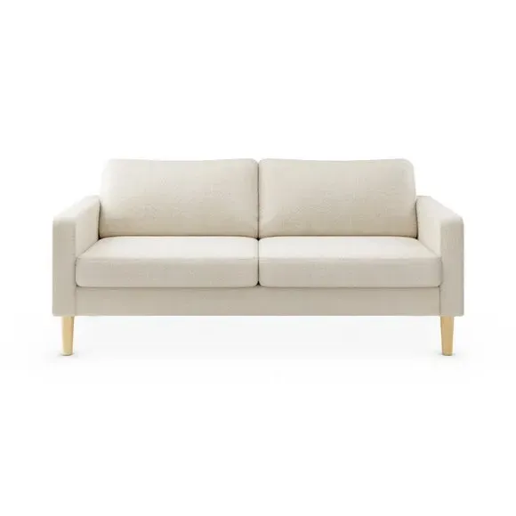 3-Seater Sofa with Removable Covers - Ivory