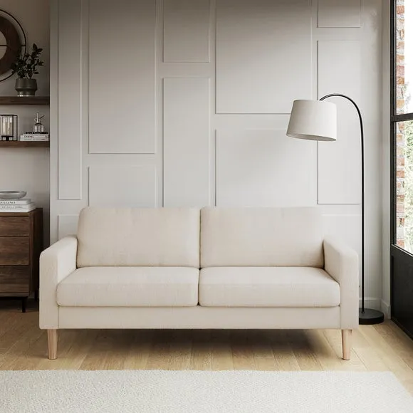 3-Seater Sofa with Removable Covers - Ivory