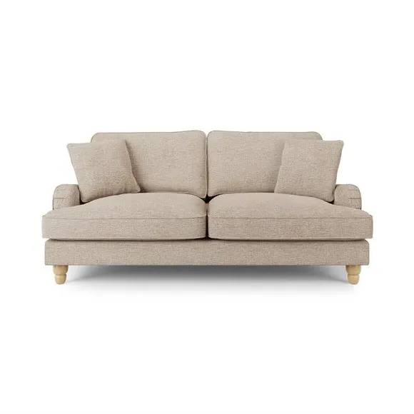 3-Seater Sofa with Removable Covers - Linen