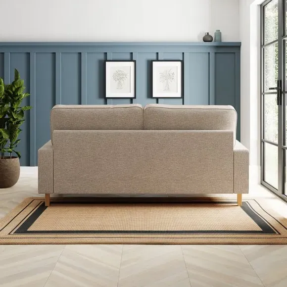 3-Seater Sofa with Removable Covers - Linen