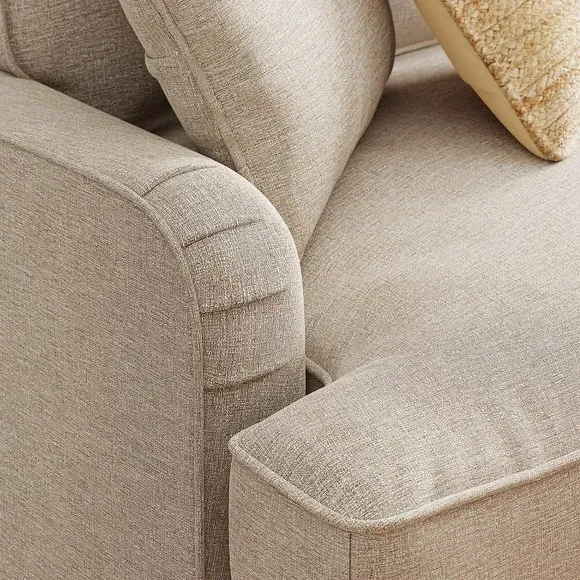 3-Seater Sofa with Removable Covers - Linen