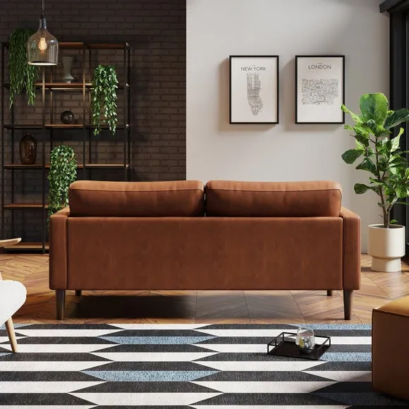 3-Seater Sofa with Removable Cushions - Tan