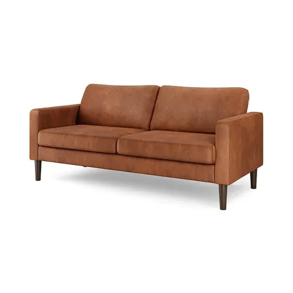 3-Seater Sofa with Removable Cushions - Tan