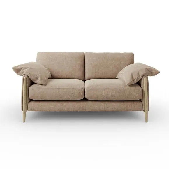 3-Seater Sofa with Roll Arms - Clay, Chenille