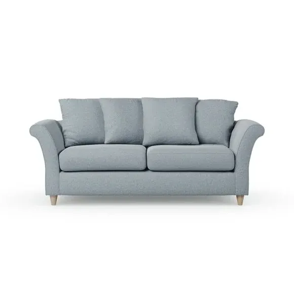 3-Seater Sofa with Scatter Back - Denim, Fabric