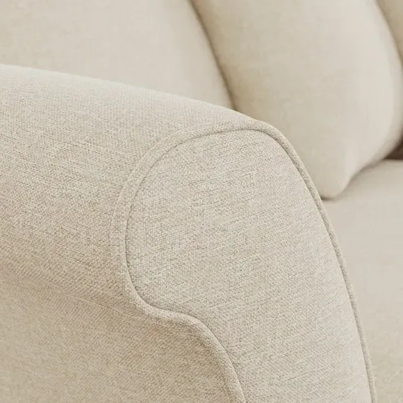 3-Seater Sofa with Scatter Back - Natural, Fabric