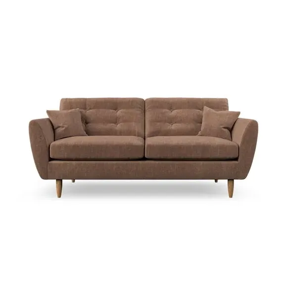 3-Seater Sofa with Scatter Cushions - Clay