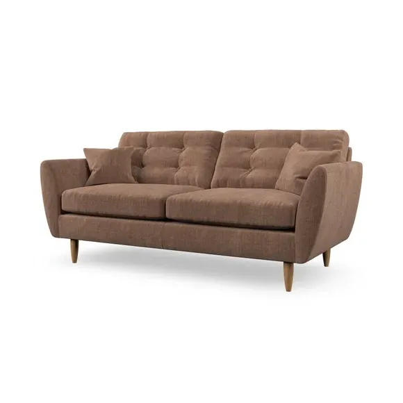 3-Seater Sofa with Scatter Cushions - Clay