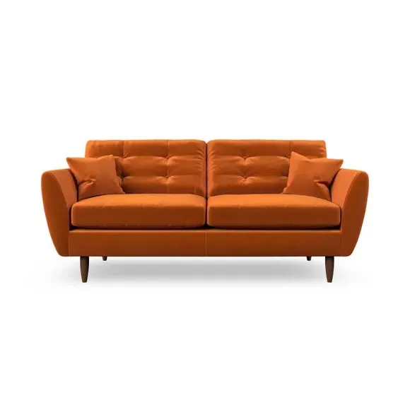 3-Seater Sofa with Scatter Cushions - Ginger
