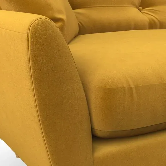 3-Seater Sofa with Scatter Cushions - Gold