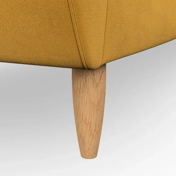 3-Seater Sofa with Scatter Cushions - Gold