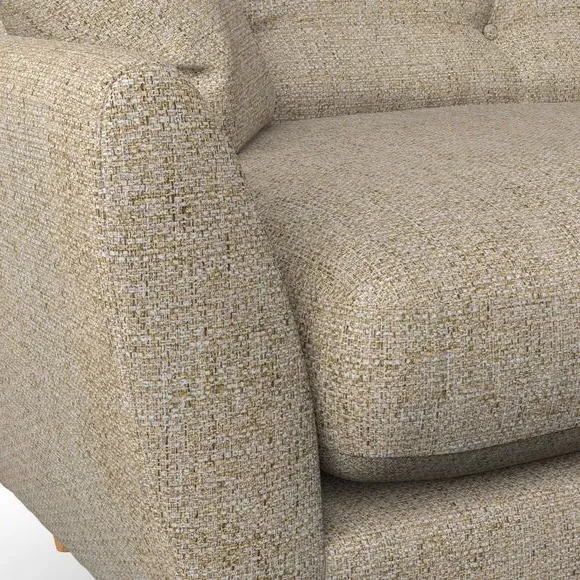 3-Seater Sofa with Scatter Cushions - Honey