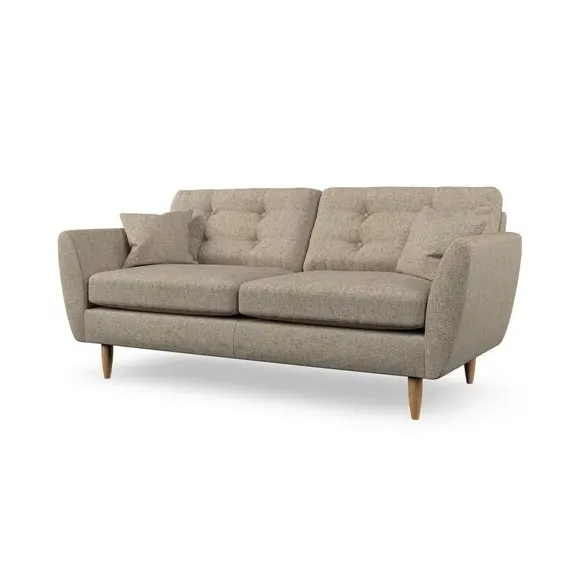 3-Seater Sofa with Scatter Cushions - Honey