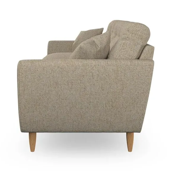3-Seater Sofa with Scatter Cushions - Honey