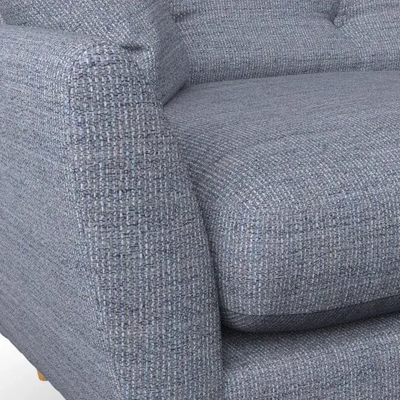 3-Seater Sofa with Scatter Cushions - Navy