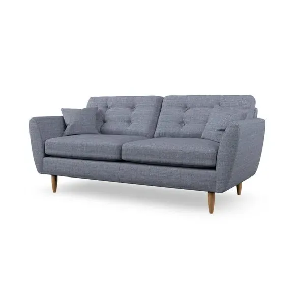 3-Seater Sofa with Scatter Cushions - Navy