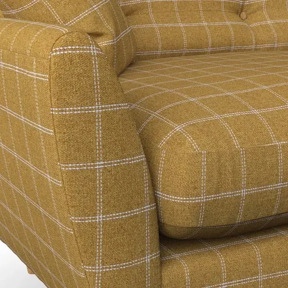 3-Seater Sofa with Scatter Cushions - Ochre