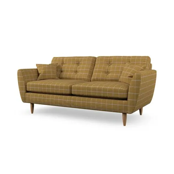 3-Seater Sofa with Scatter Cushions - Ochre