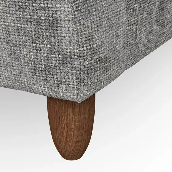 3-Seater Sofa with Scroll Arms - Charcoal, Chenille