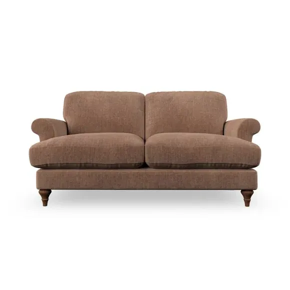 3-Seater Sofa with Scroll Arms - Clay, Chenille