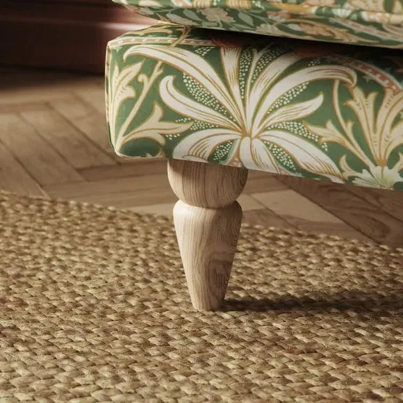 3-Seater Sofa with Scroll Arms - Fennel, Velvet