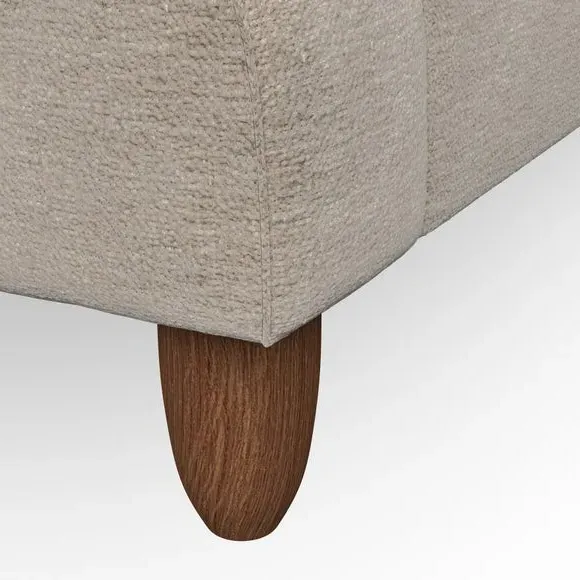 3-Seater Sofa with Scroll Arms - Mushroom, Chenille