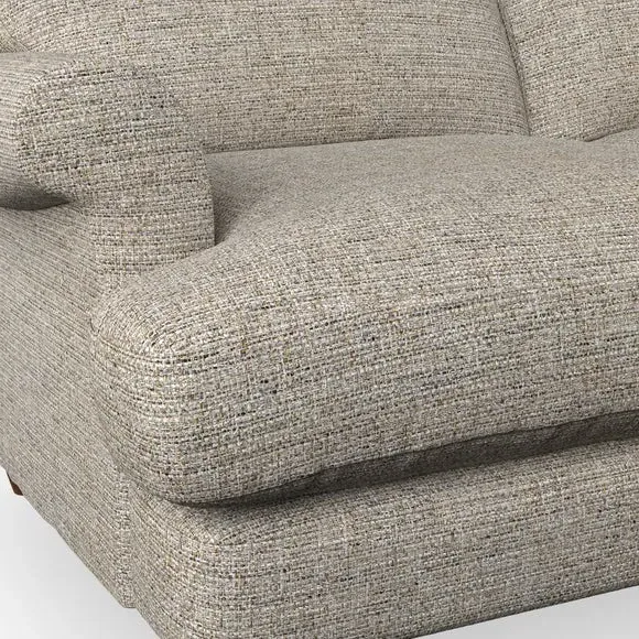3-Seater Sofa with Scroll Arms - Natural, Weave