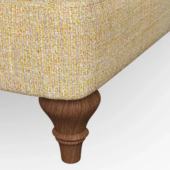 3-Seater Sofa with Scroll Arms - Ochre, Weave