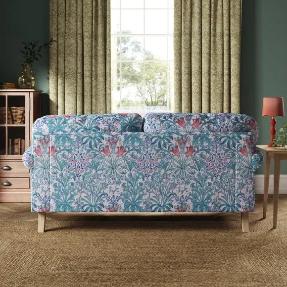 3-Seater Sofa with Scroll Arms - Peony, Velvet