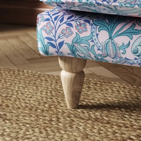 3-Seater Sofa with Scroll Arms - Peony, Velvet