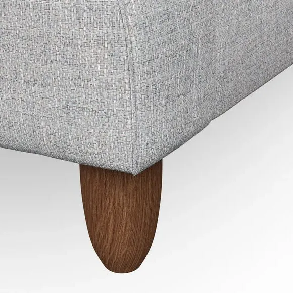 3-Seater Sofa with Scroll Arms - Silver, Weave