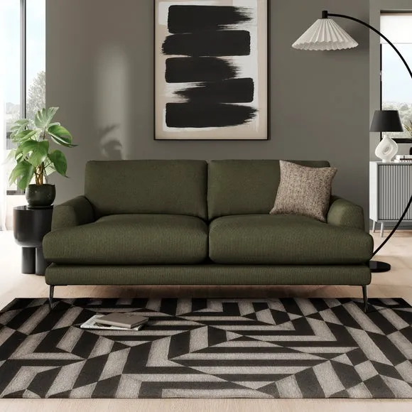 3-Seater Sofa with Square Arms - Forest, Boucle image