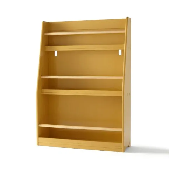 3-Tier Bookcase with Rounded Edges - Ochre
