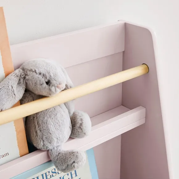 3-Tier Bookcase with Rounded Edges - Pink