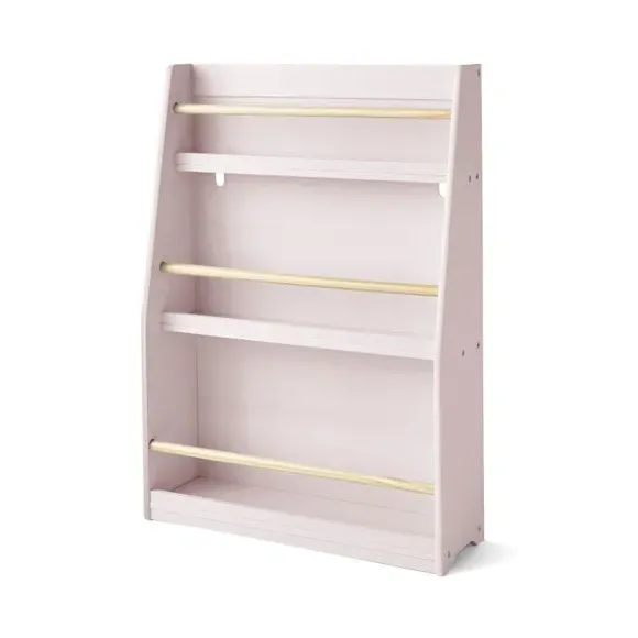 3-Tier Bookcase with Rounded Edges - Pink