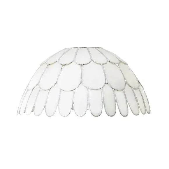 3-Tier Pendant Shade Easy Fit - Silver, Capiz