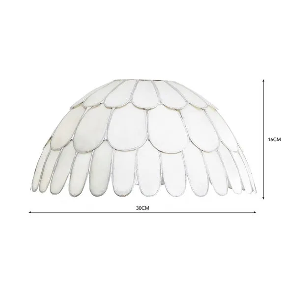 3-Tier Pendant Shade Easy Fit - Silver, Capiz