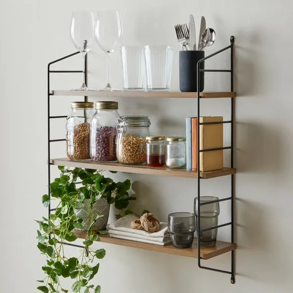 3-Tier Shelf Unit - Pine, Wood