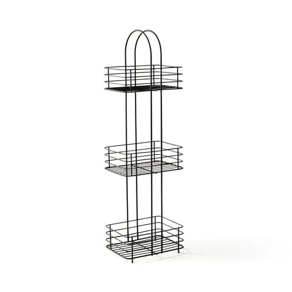 3-Tier Storage Caddy - Black, Wire