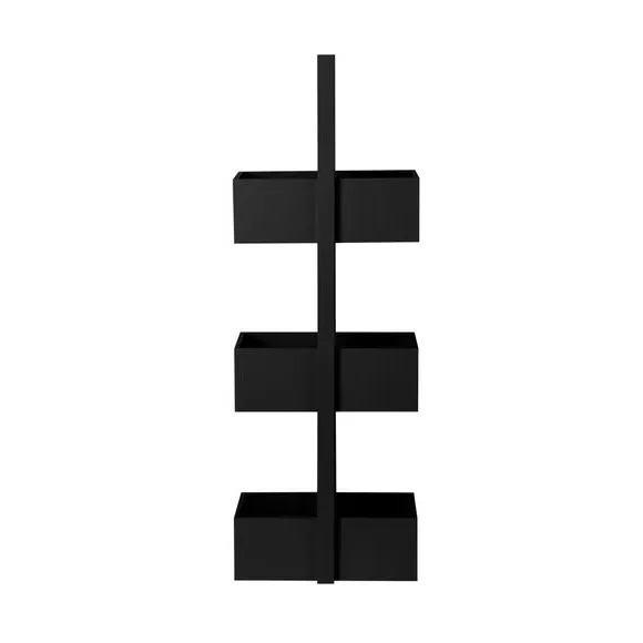 3-Tier Storage Caddy - Black, Wood