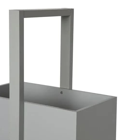 3-Tier Storage Caddy - Grey, Wood