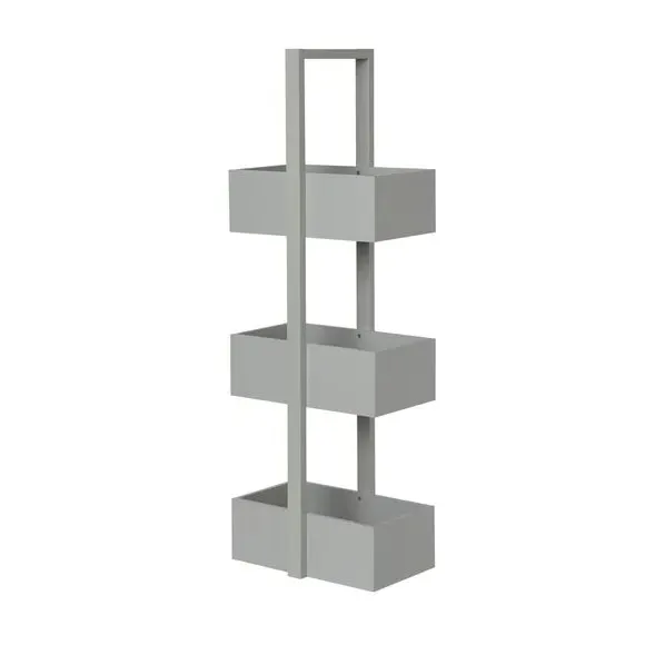 3-Tier Storage Caddy - Grey, Wood