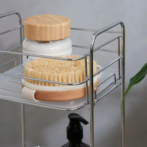 3-Tier Storage Caddy - Silver, Chrome